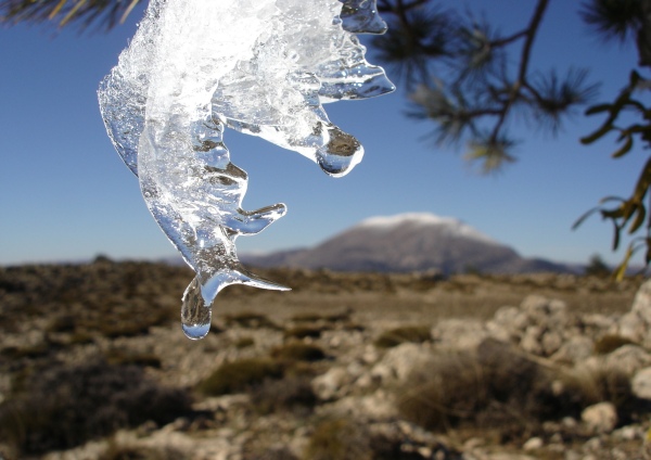 La Sagra mountain with some snow on top
